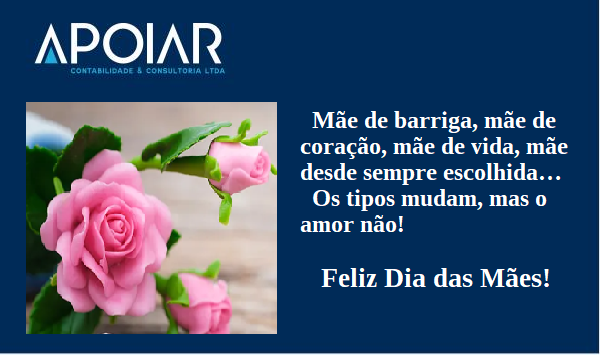 Feliz Dia das Mães